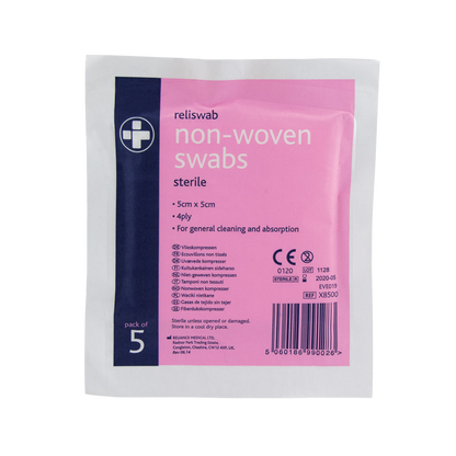 Sterile Non-Woven Swabs (Pack of 5)