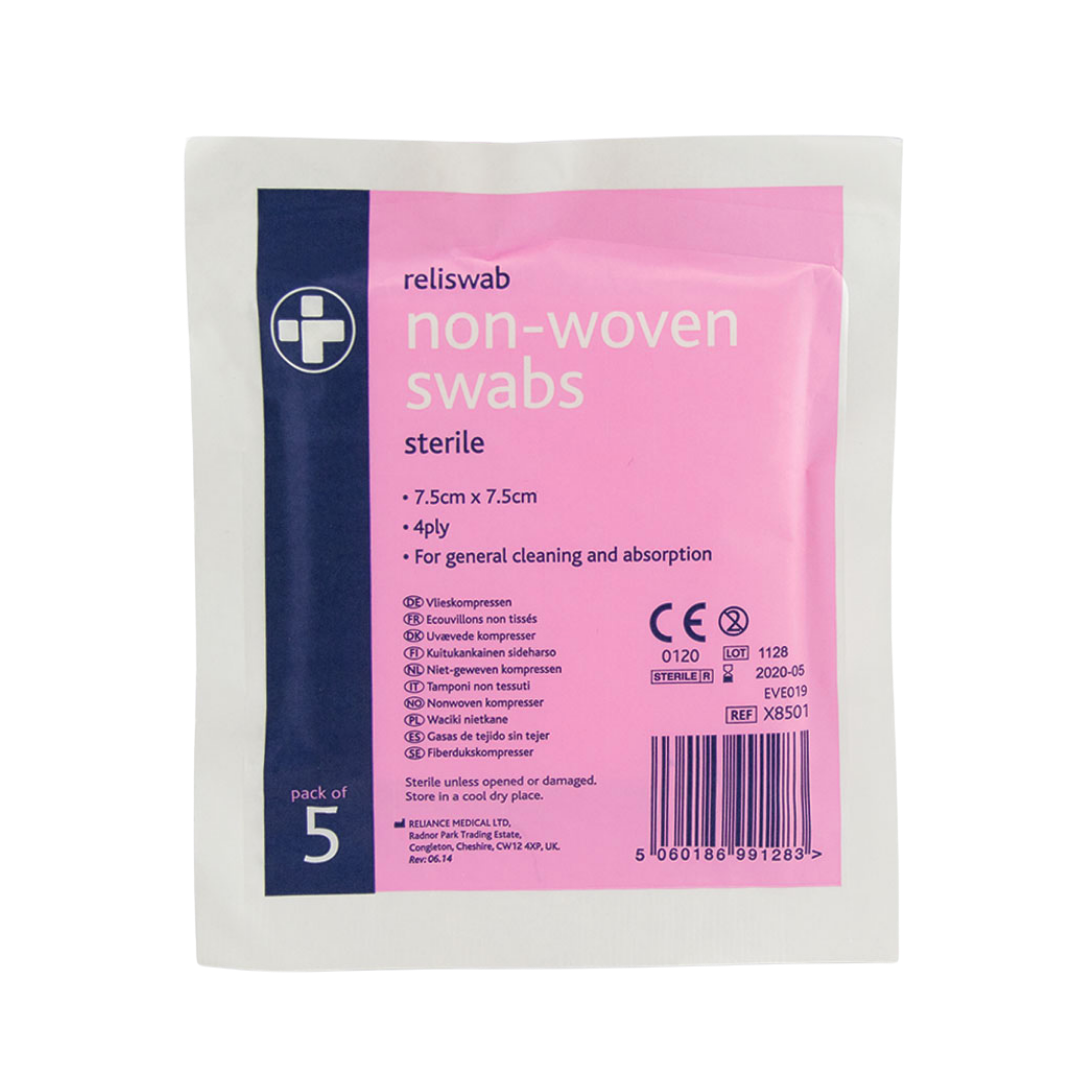 Sterile Non-Woven Swabs (Pack of 5)